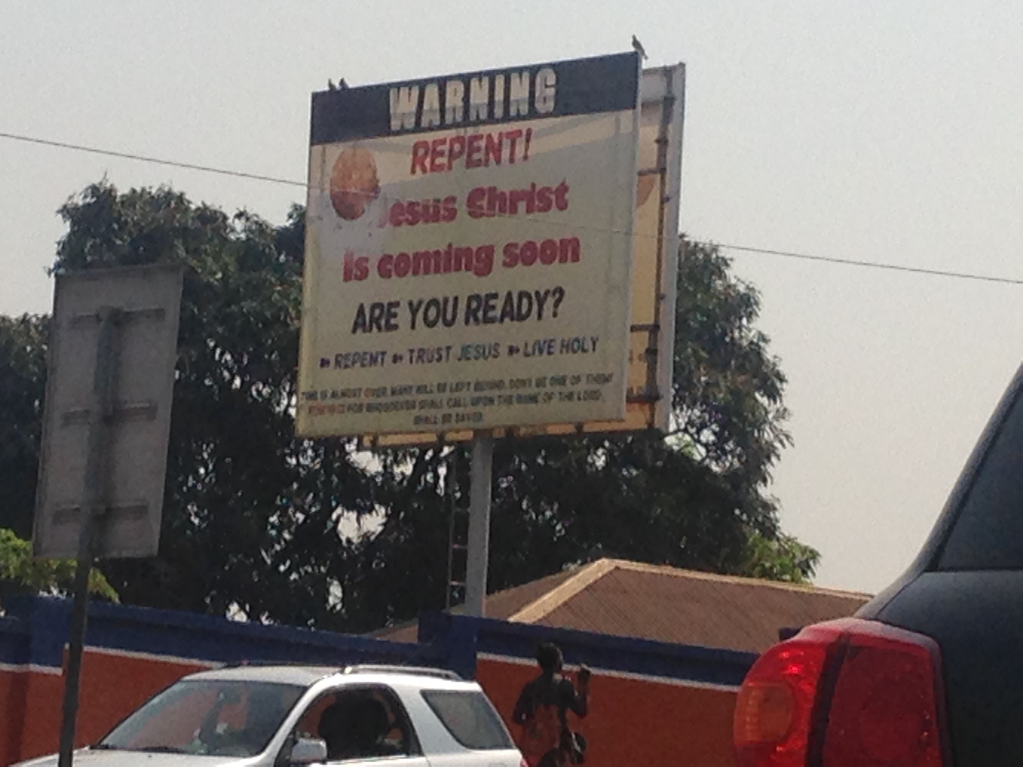Sierra Leone, religious billboards