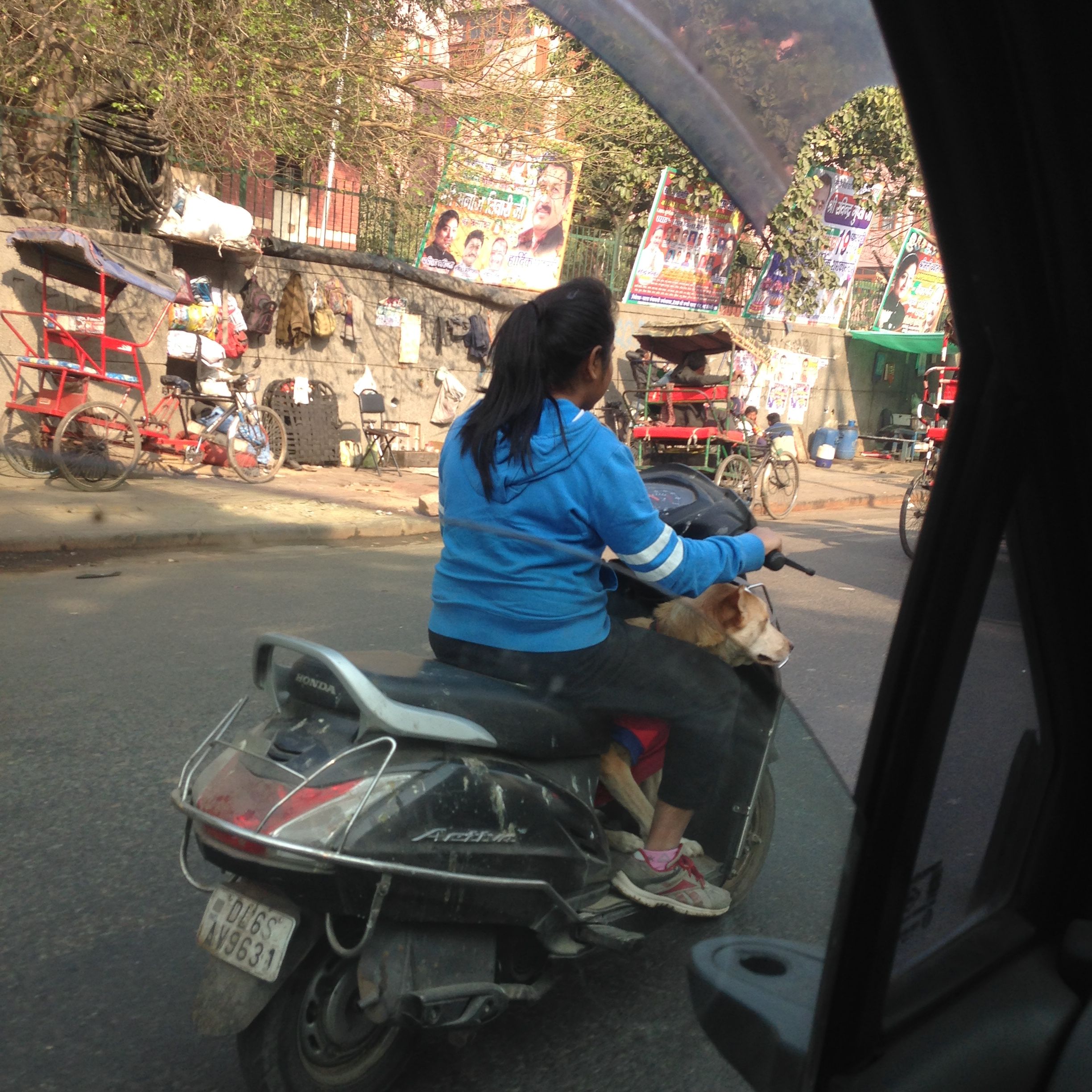 Driving in New Delhi