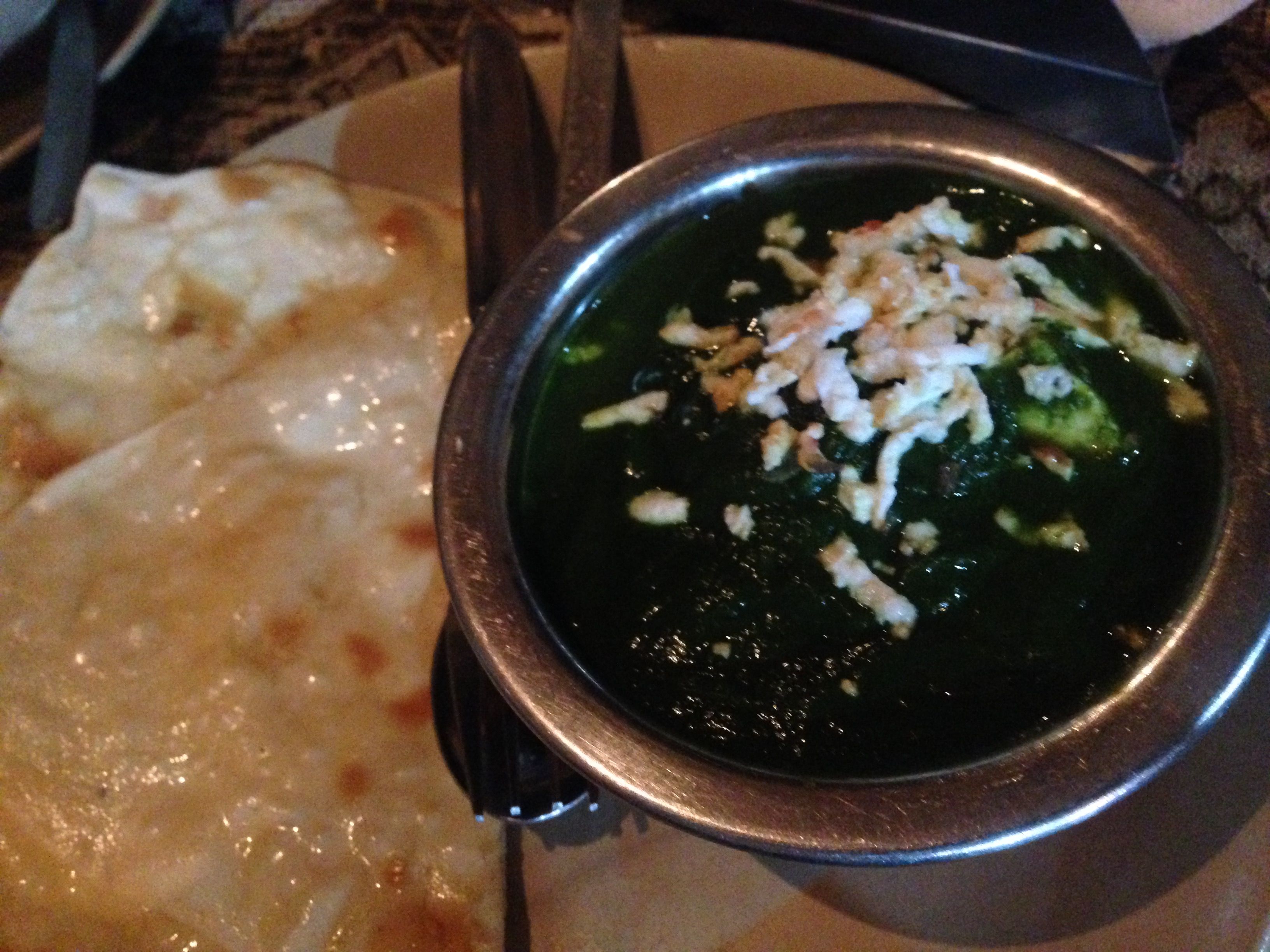 Palak Paneer at Amax Inn