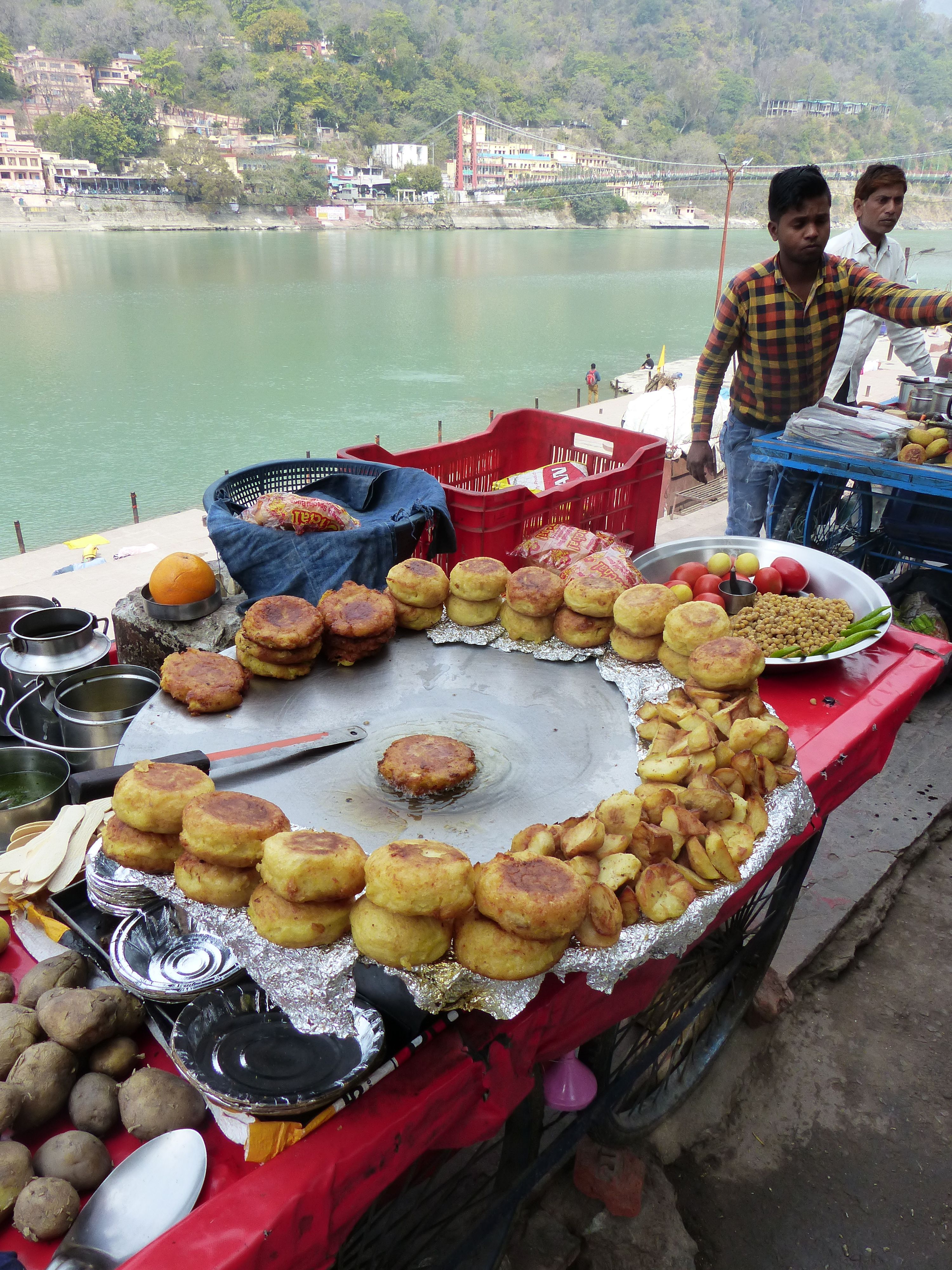 Rishikesh, street food on the ghats