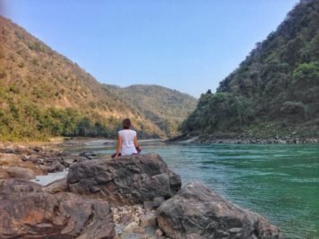 Shivpuri Beach, Swimming in the Ganges, Rishikesh, Uttarakhand