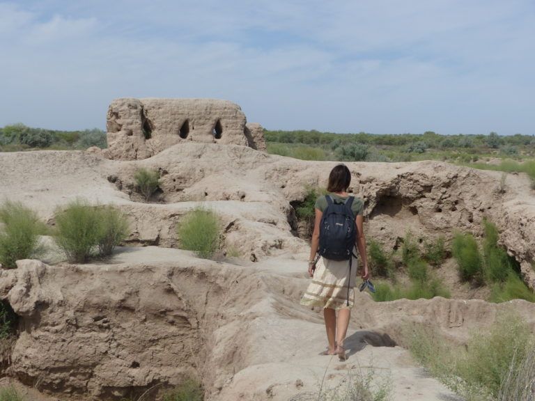 Ayaz-Qala, remains of a 2000 year old fortress in ancient Khorezm, near Khiva, Uzbekistan
