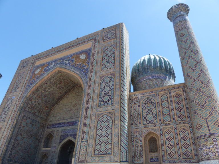 The medresas at the Registan, Samarkand, Uzbekistan