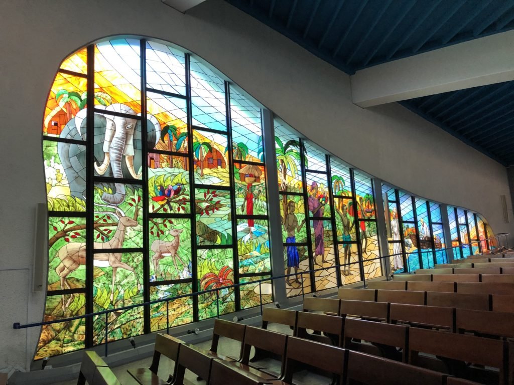 Stained glass at St. Paul's in Abidjan