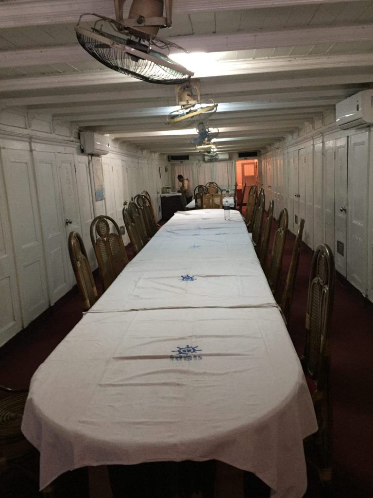 First class dining room on the Rocket
