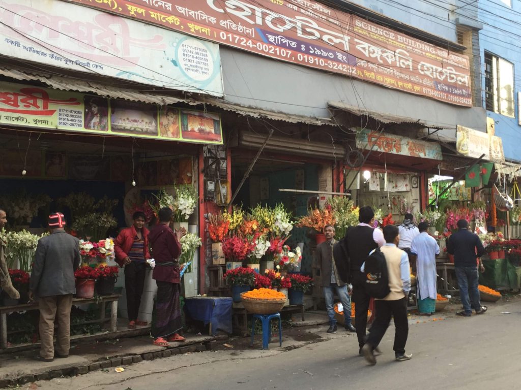 Khulna, flower market