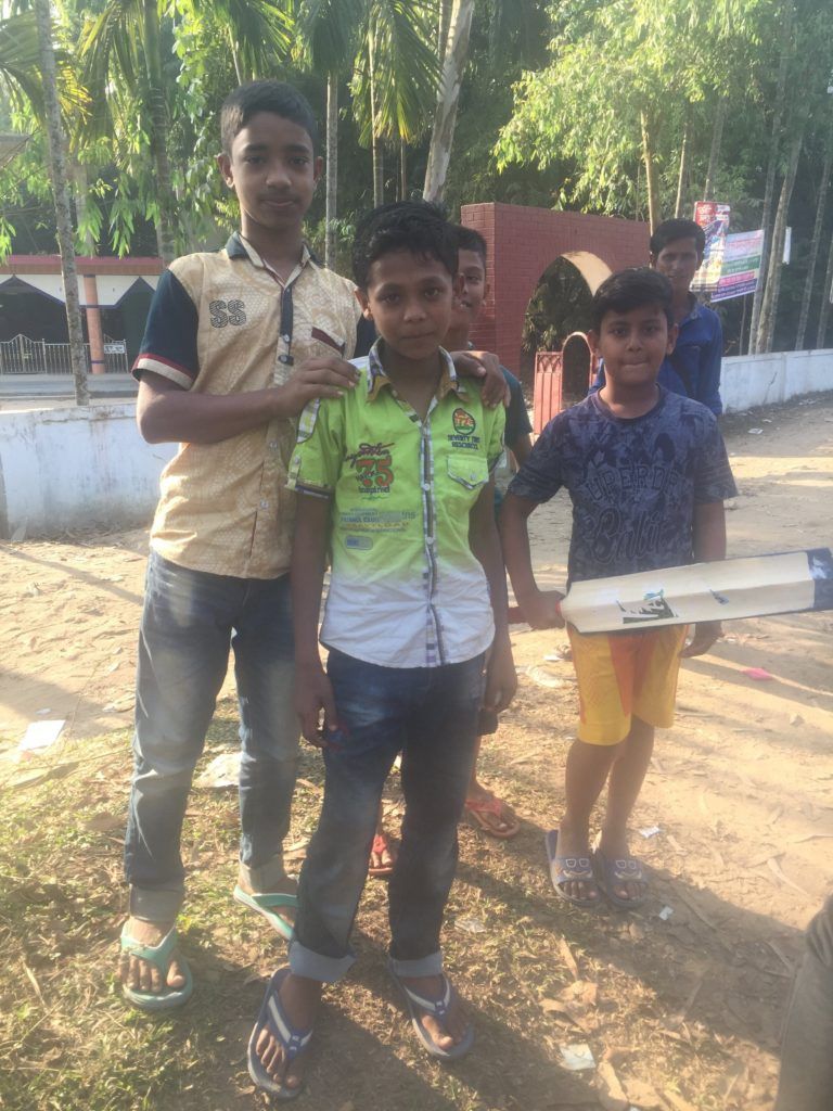 Srimangal, kids out to play cricket