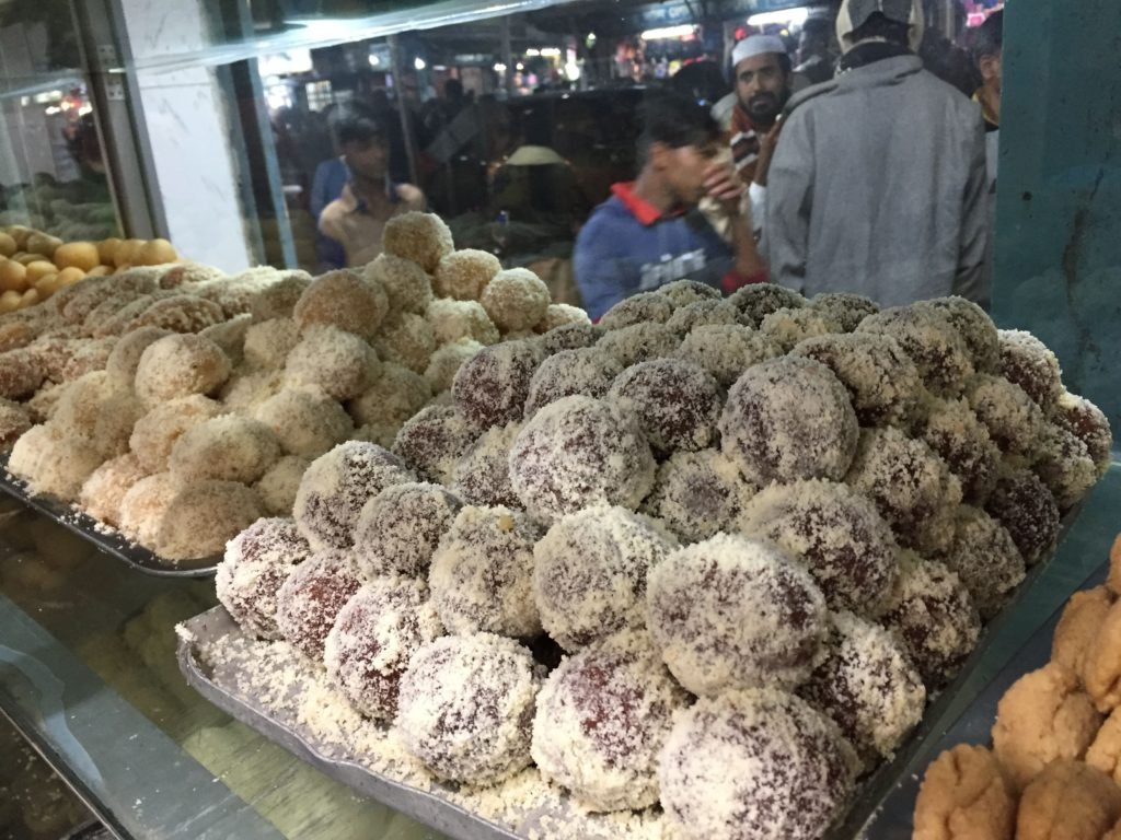 Bangladeshi sweets at a bakery