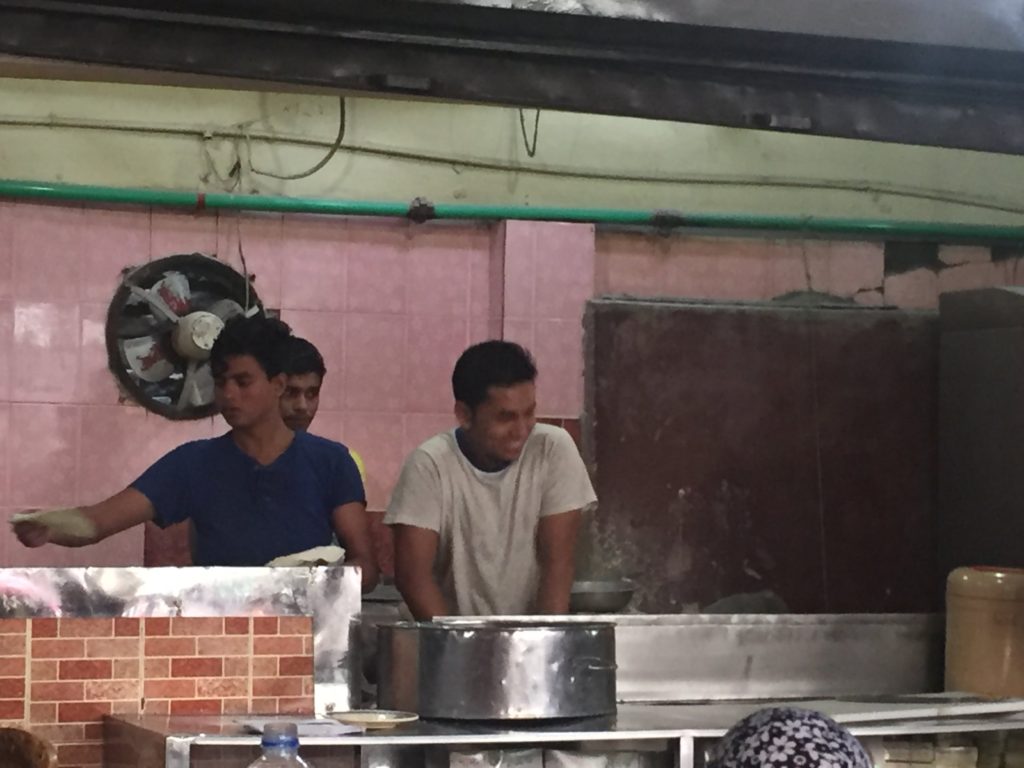 Cooks making normal paratha. Or maybe special paratha.