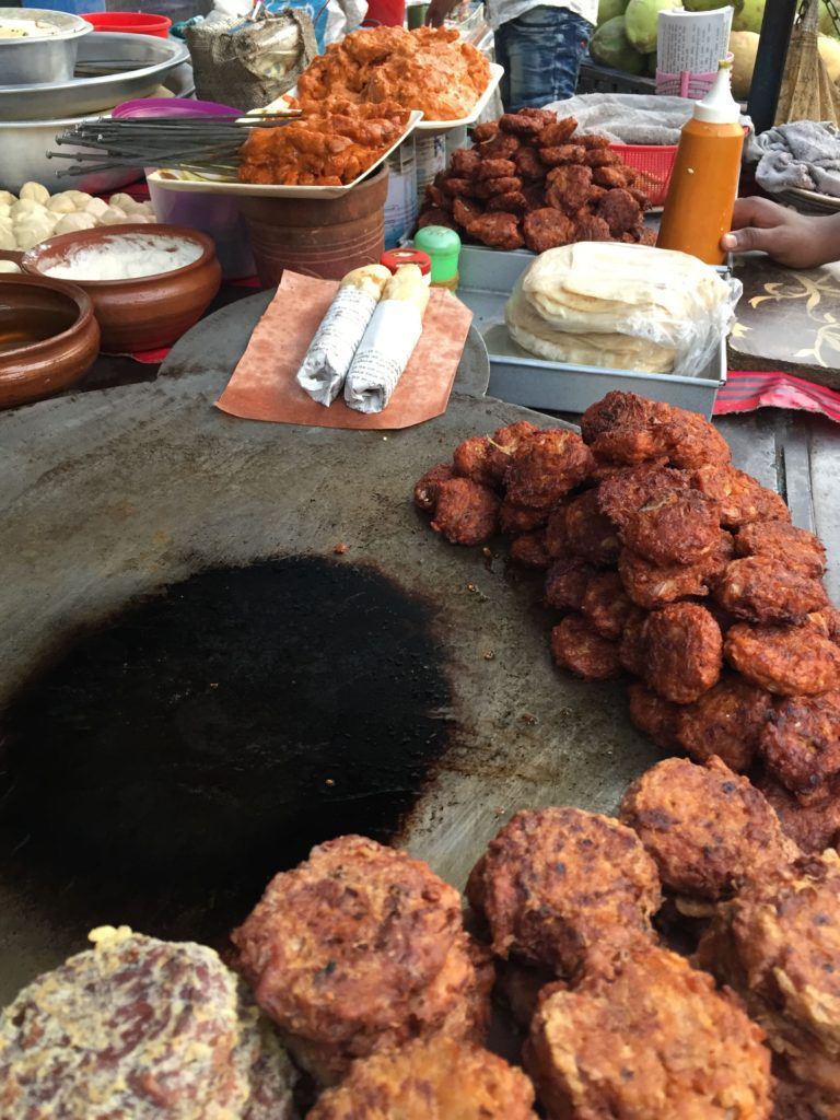 All kinds of yummy goodness at a streetfood stall