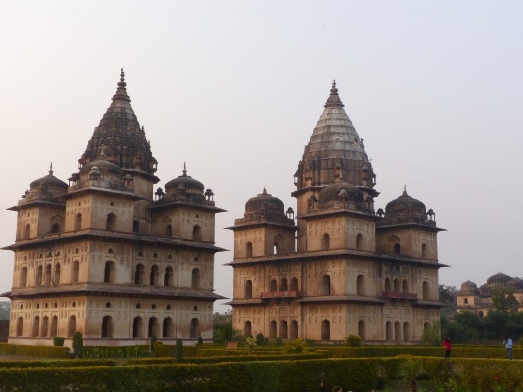 The cenotaphs on the edge of town