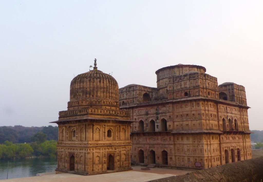 The cenotaphs on the edge of town