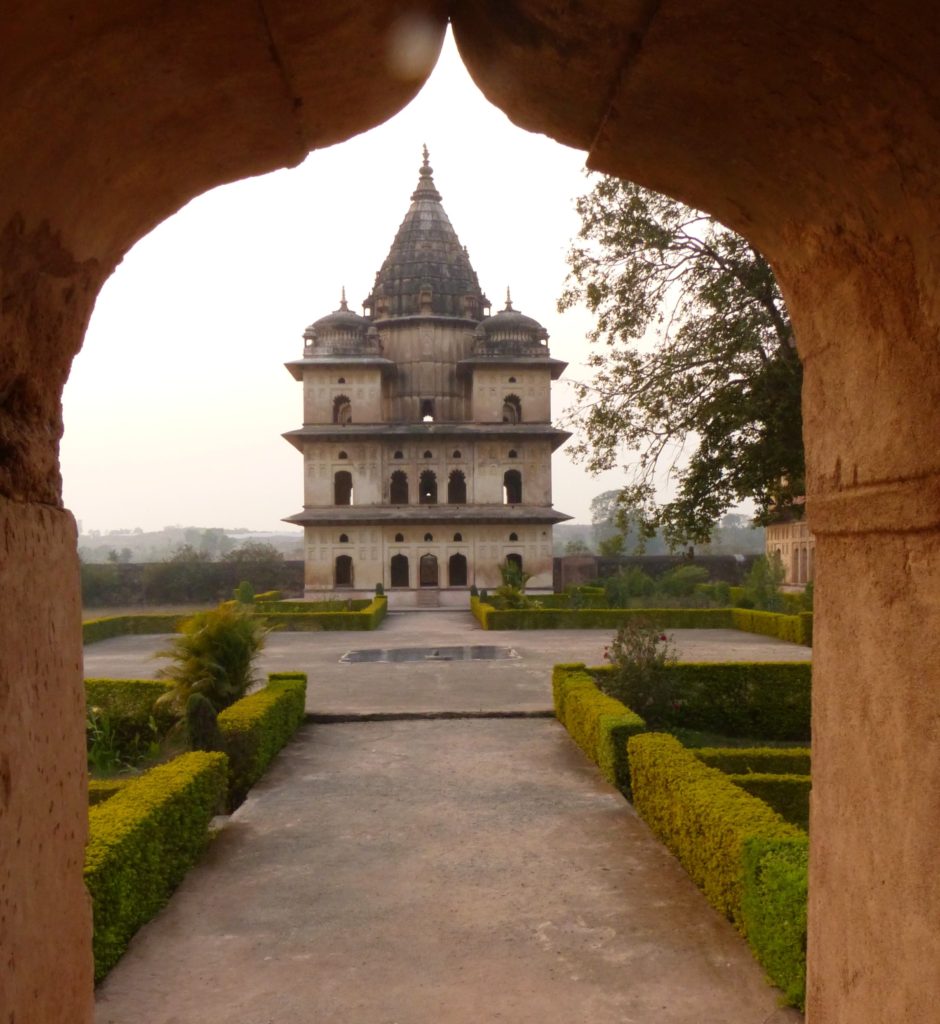 The cenotaphs on the edge of town