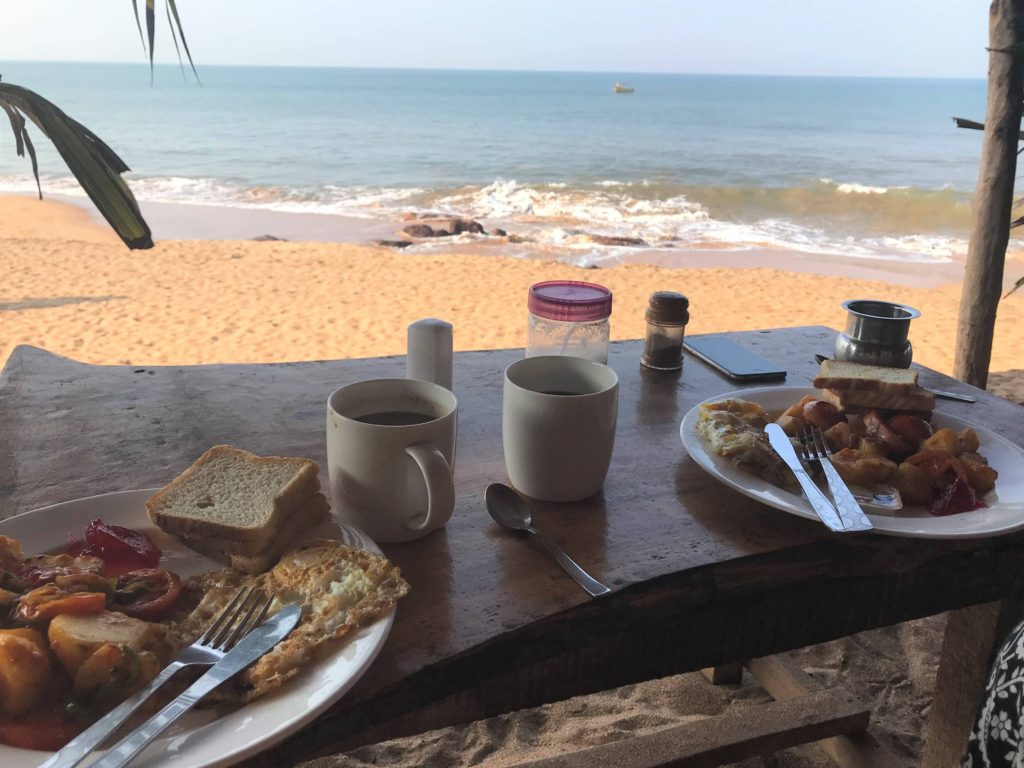 Breakfast on the beach