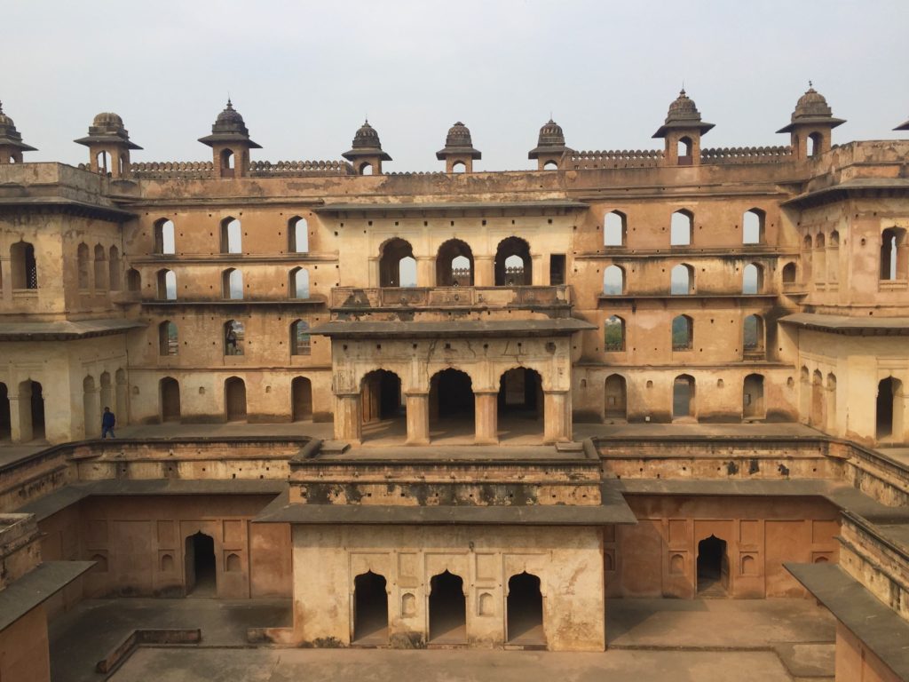 The Rajput palaces at Orchha