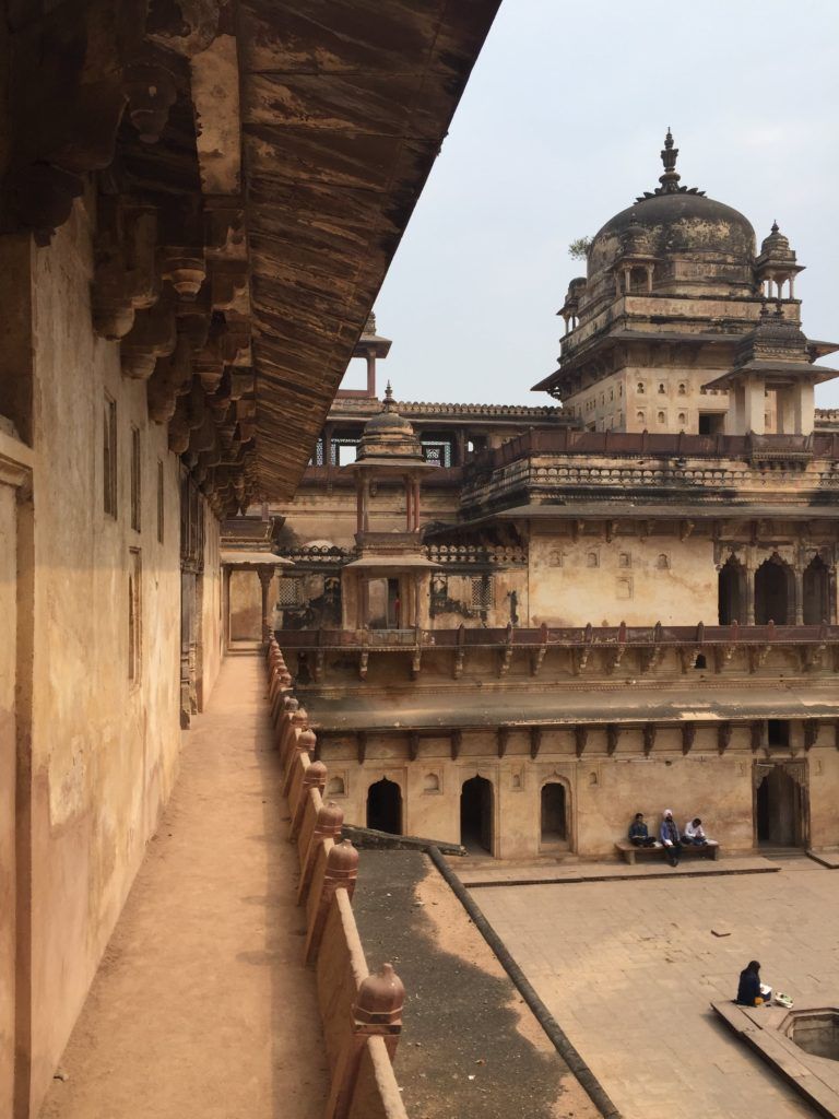The Rajput palaces at Orchha