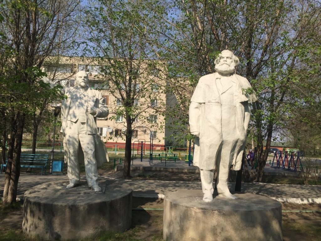 Communist statuary in Semey, Karl Marx joined the parade