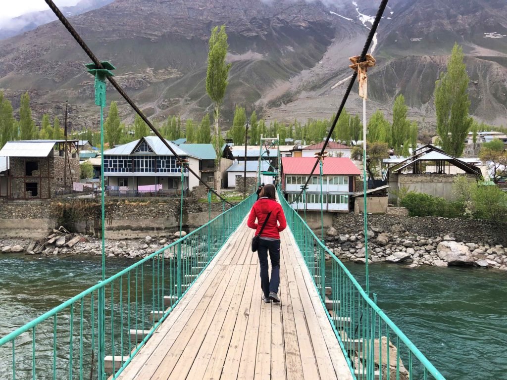 The green bridge in Khorog