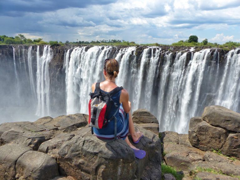 Victoria Falls, on Zimbabwe's side