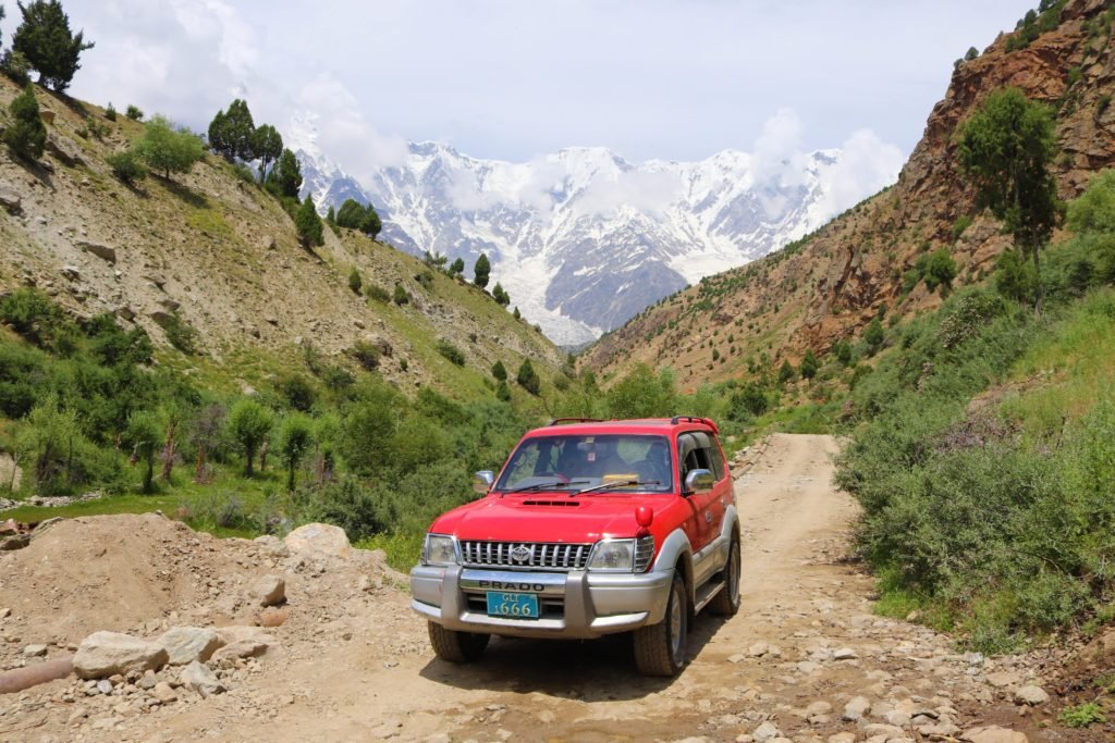 Driving Abdul's jeep in Astore Valley