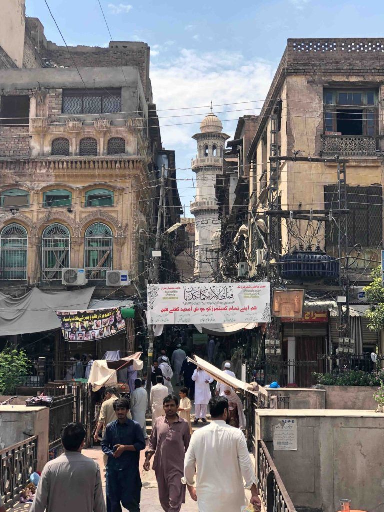 Busy street in Peshawar