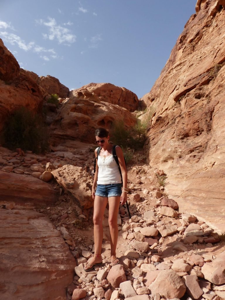 Walking, climbing, endless walking, at Petra