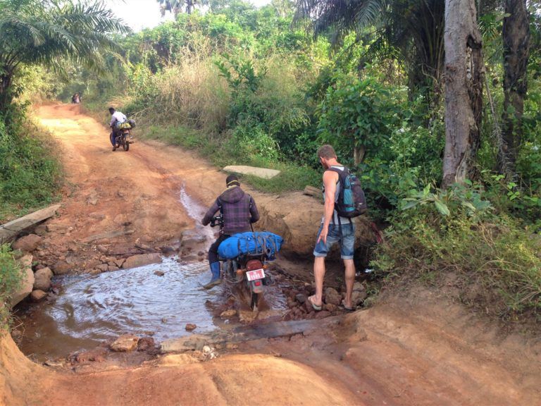 The road through no man's land, to Sierra Leone