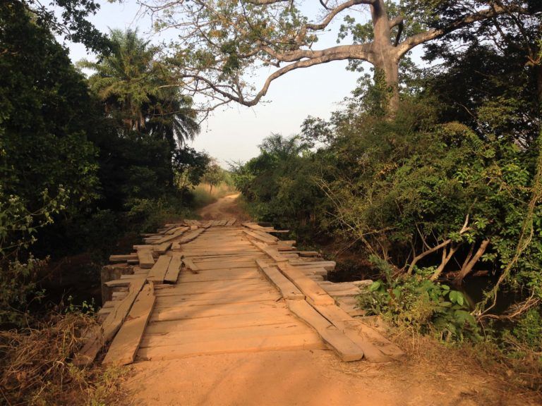 The road through no man's land, to Sierra Leone