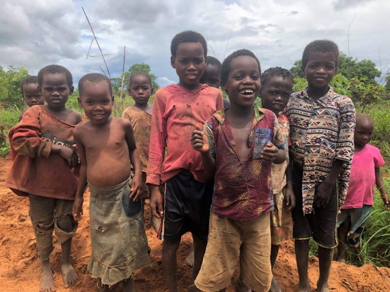 Kids near the Mozambique border