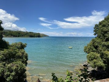Lake Malawi tempts you to swim, despite the bilharzia. Myoka Village lodge, Malawi