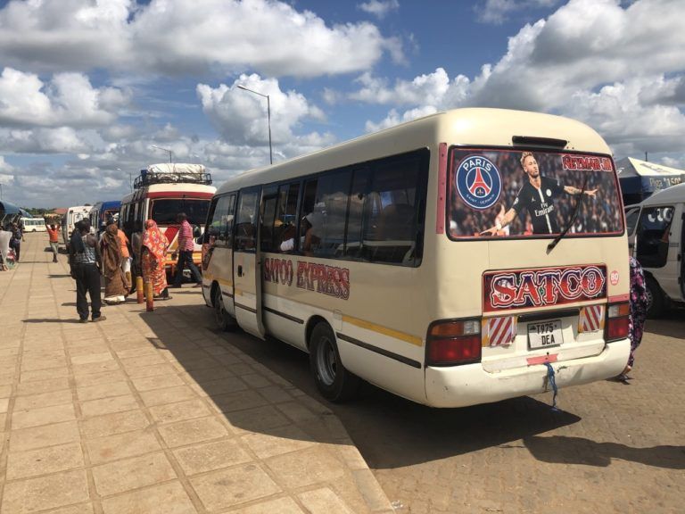 A coaster bound for Bagamoyo