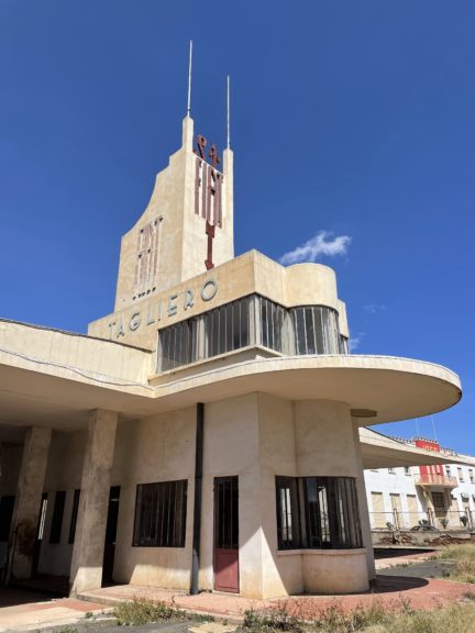 Fiat Tagliero building in Asmara, Eritrea. Once a service station, now abandoned.