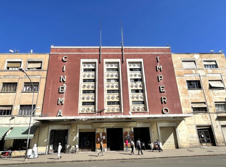 Cinema Impero on Harnet Avenue in Asmara, Eritrea.