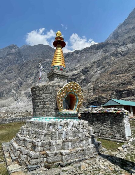 The memorial at Langtang Village