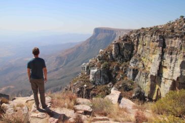 Looking out from Tundavala Gap, near Lubango