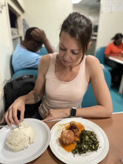 Dinner on the train