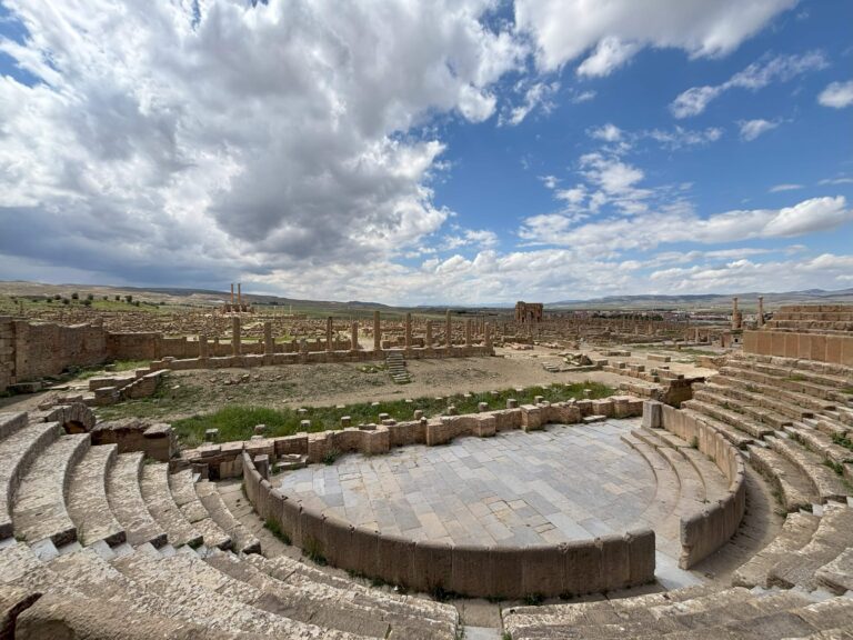 Timgad amphitheater algeria