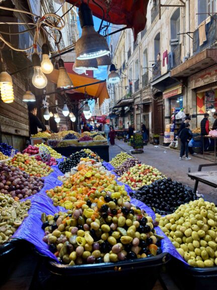 Oran market street algeria