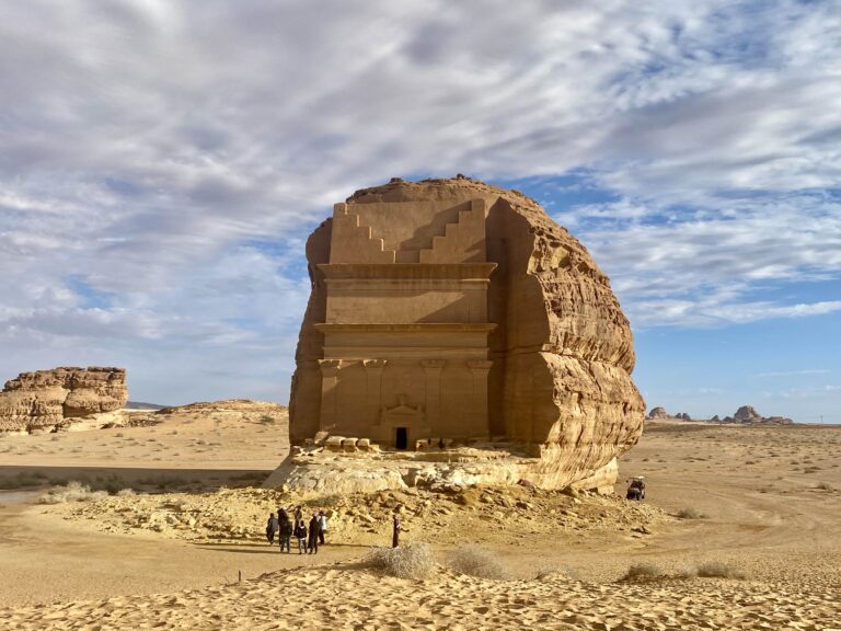At Hegra, the main attraction - the 'lonely' tomb of Qasr al-Farid