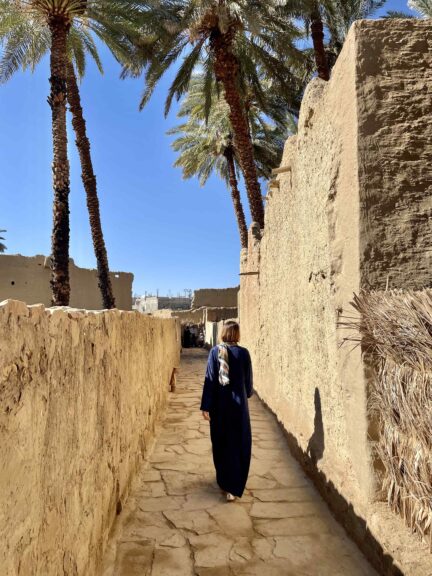 In the old mud bricked streets around Tayma's historical centre