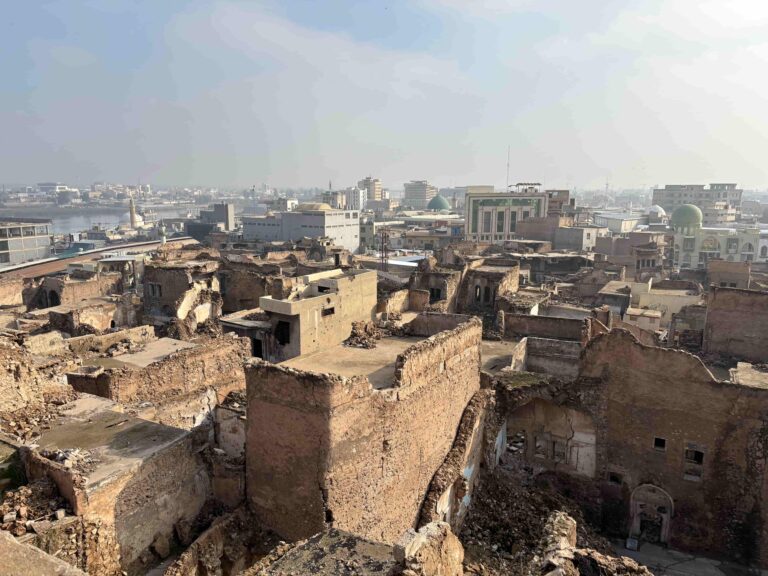 Overlooking the ruins of the old city, Mosul