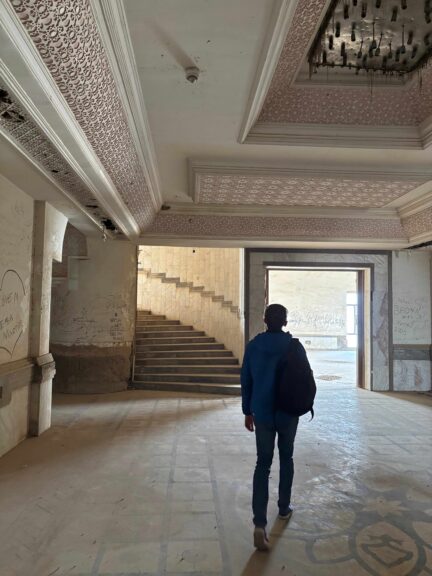 Empty and echoing hallways, staircases, and room after room. Next level urbex