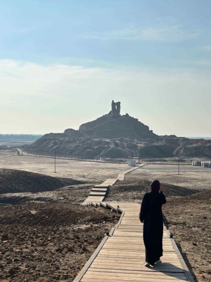 Heading towards the site at Borsippa