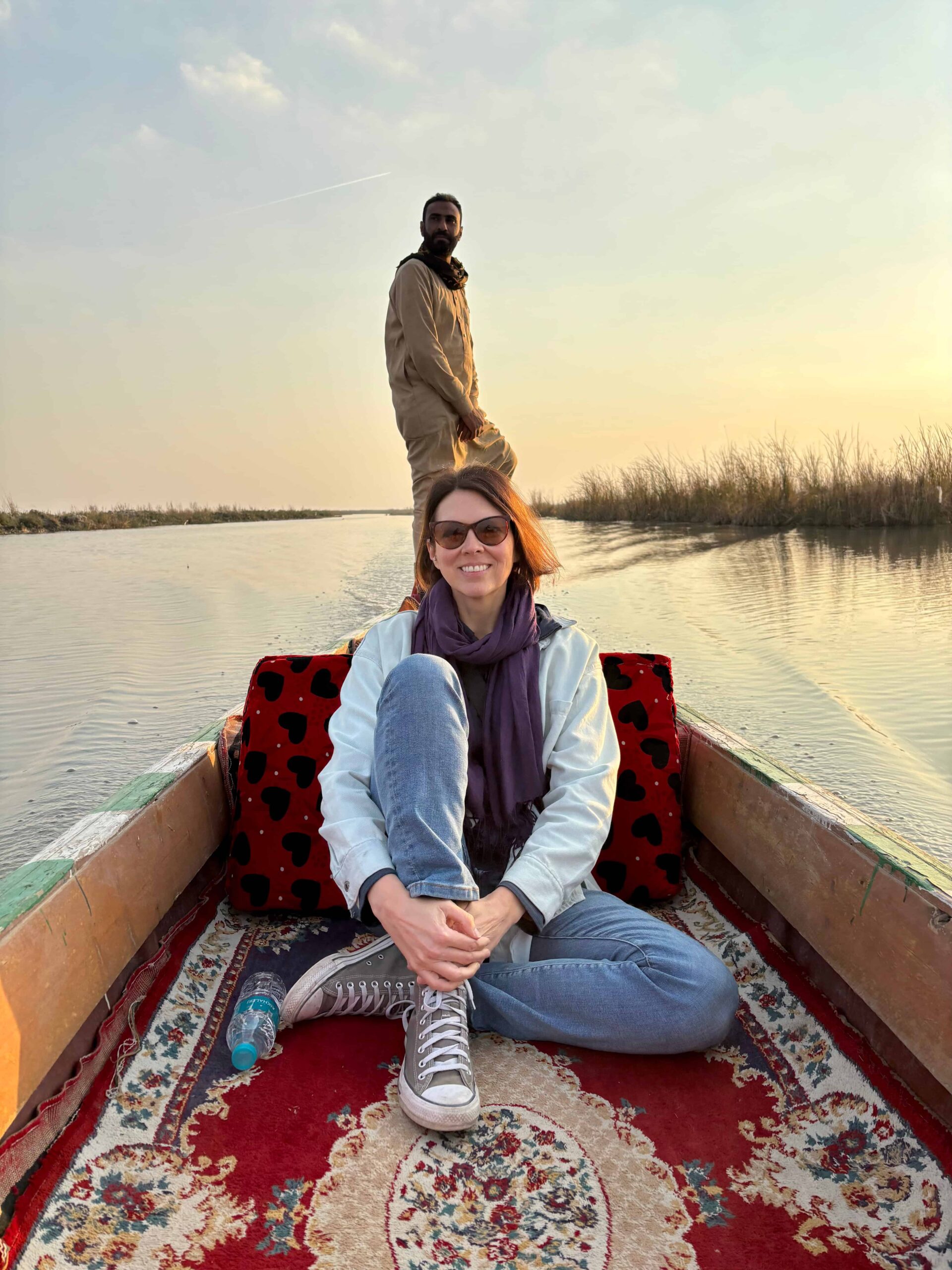 Sunset boat trip Sunset boat trip in the marshes