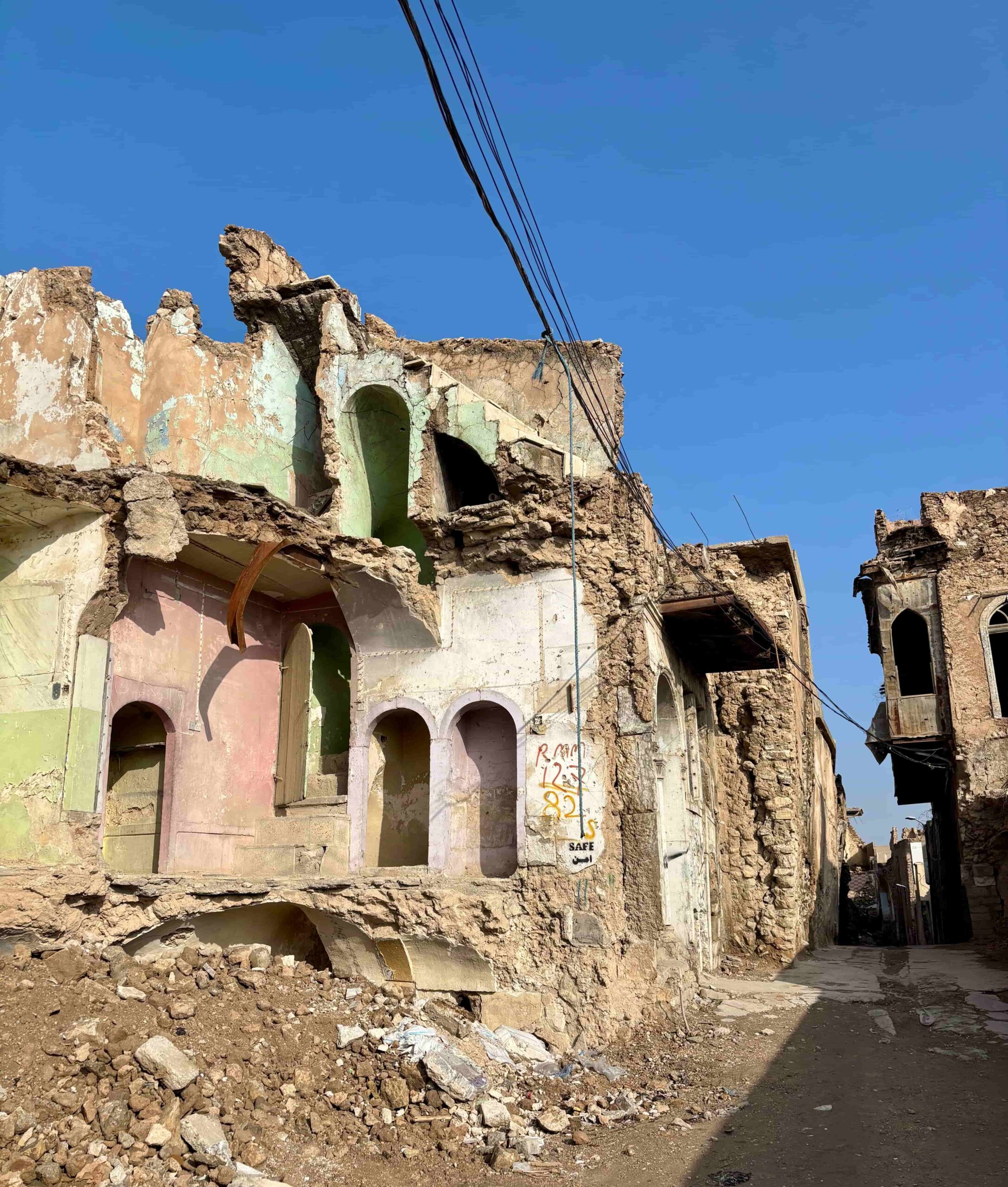 Mosul_houses Ruins in the old city of Mosul