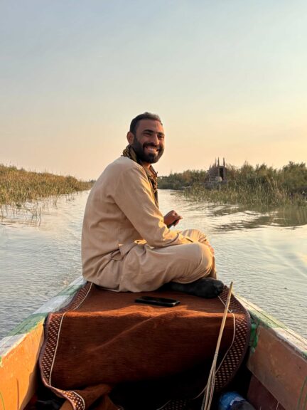 Out for a spin on the marshes at sunset