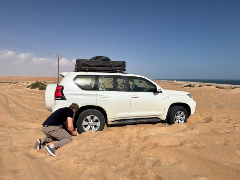 Be mindful about just where you decide to stop for lunch if you don't want a little extra exercise afterwards