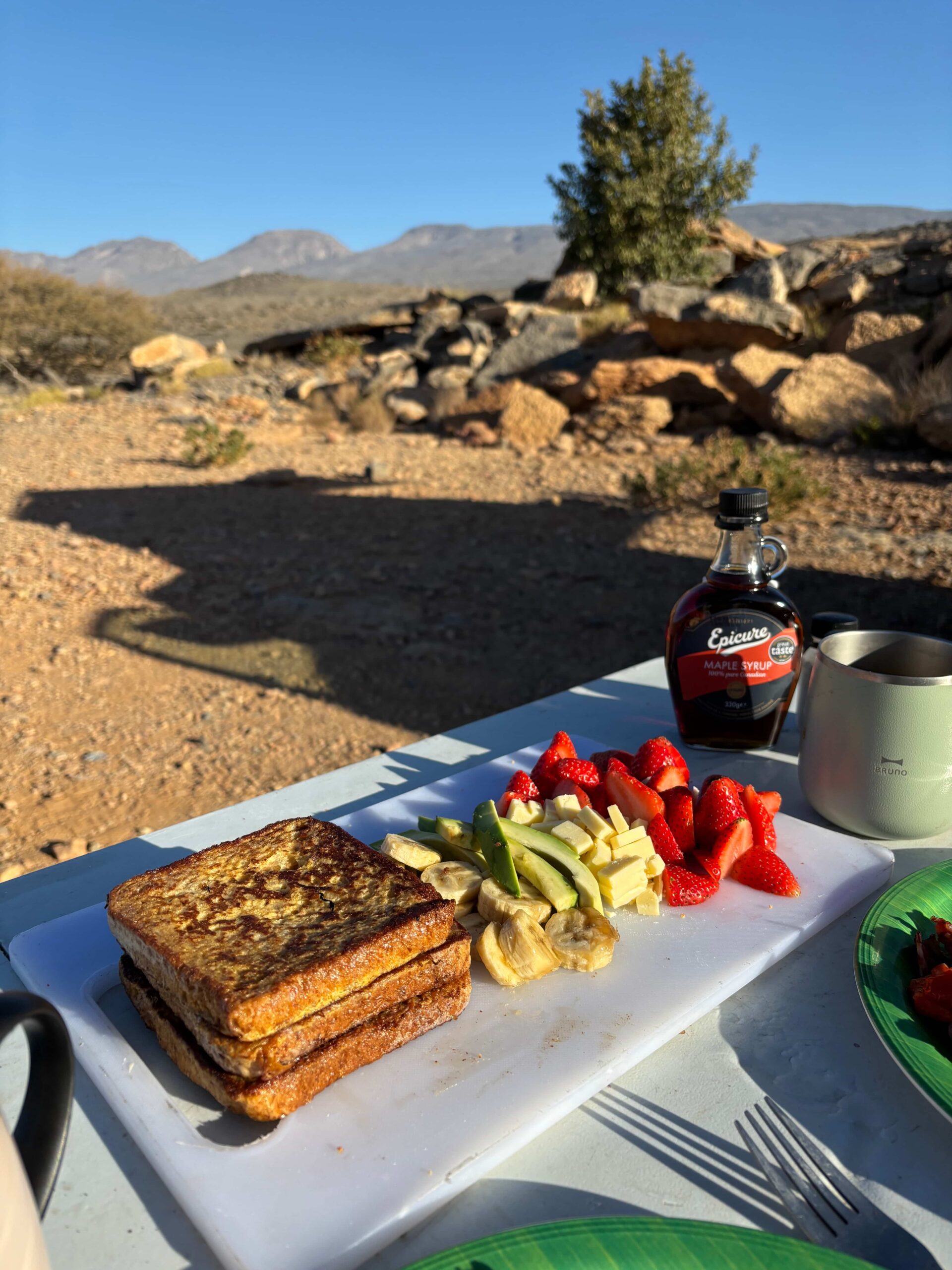 A big and delicious camp breakfast
