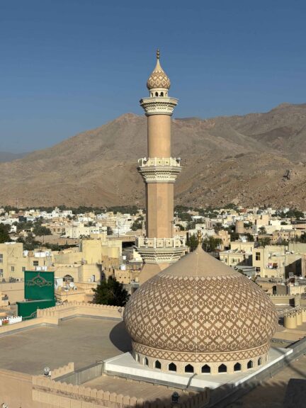 Views of the mosque from Nizwa Fort