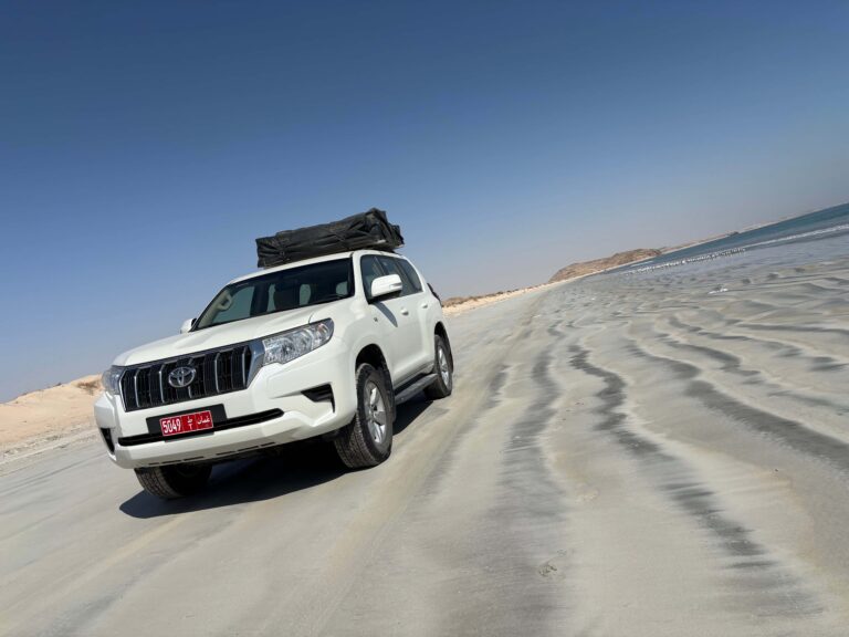 Driving on an incredibly beautiful beach on our way to the also incredibly beautiful Sugar Dunes